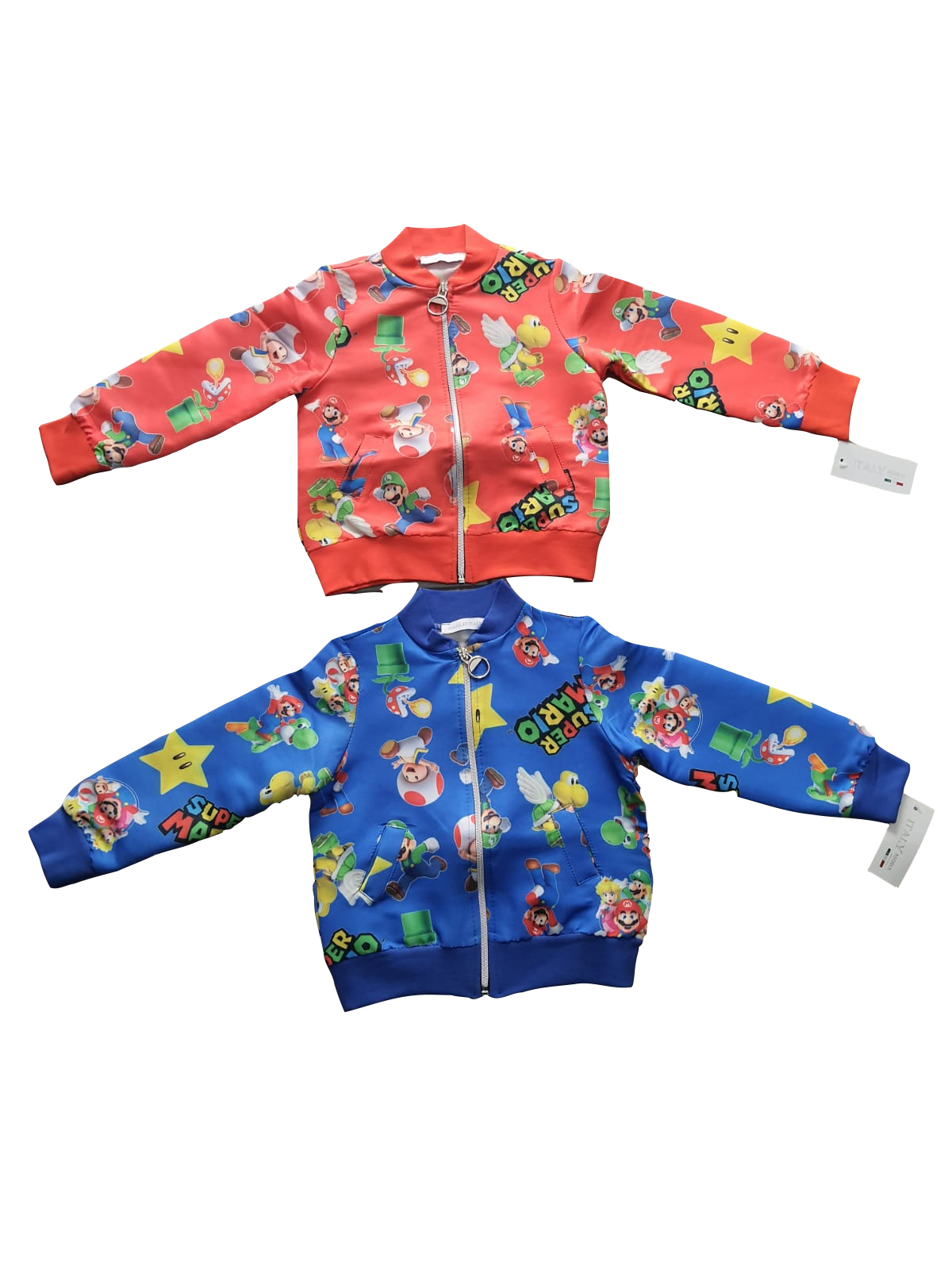 GIACCA PRIMAVERILE BAMBINO KWEI SUPER MARIO PERSONAGGIO GIOCO NINTENDO MADE  IN ITALY - CriVanni