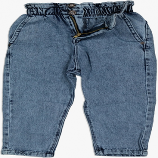 Jeans bambina sportivo elasticizzato comodo in cotone